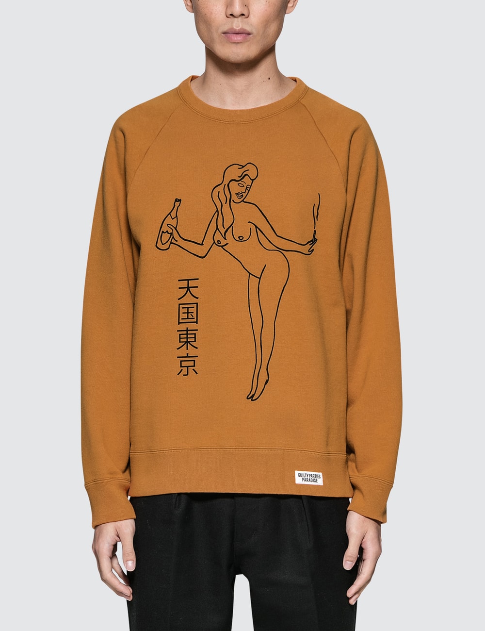 wacko maria american script sweatshirt