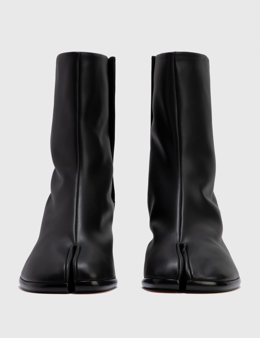 painted calfskin tabi boots