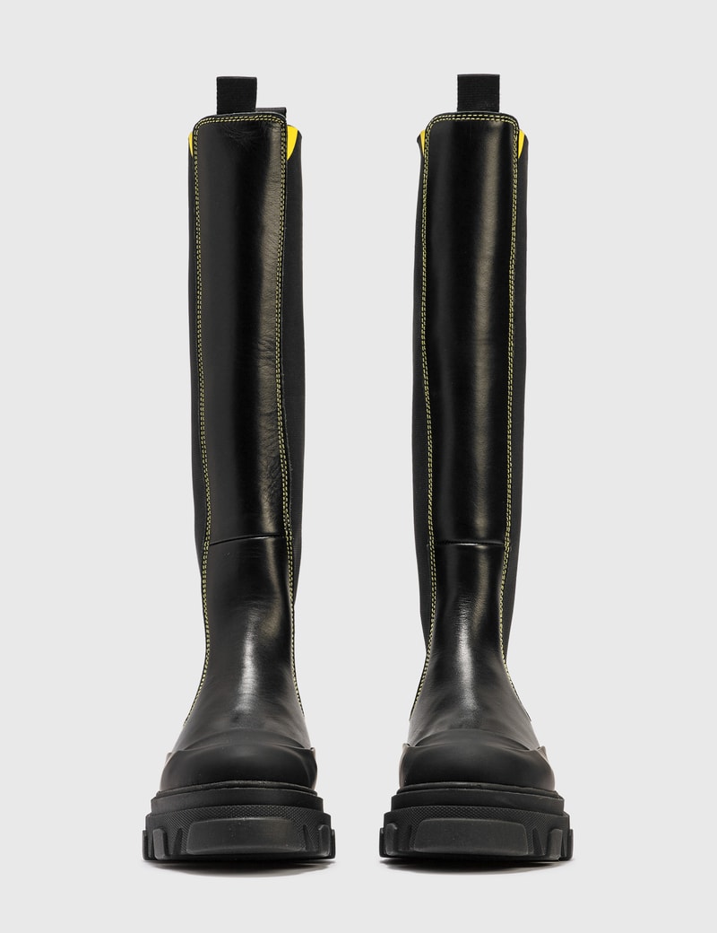 calf high chelsea boot
