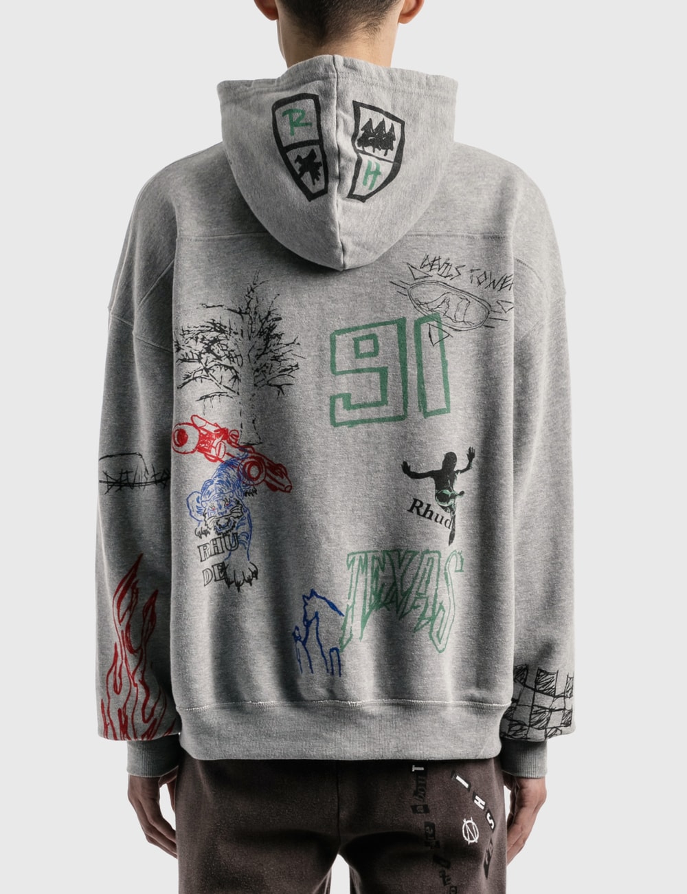 Rhude Doodle Hoodie HBX