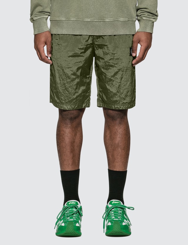 stone island garment dyed sweat shorts