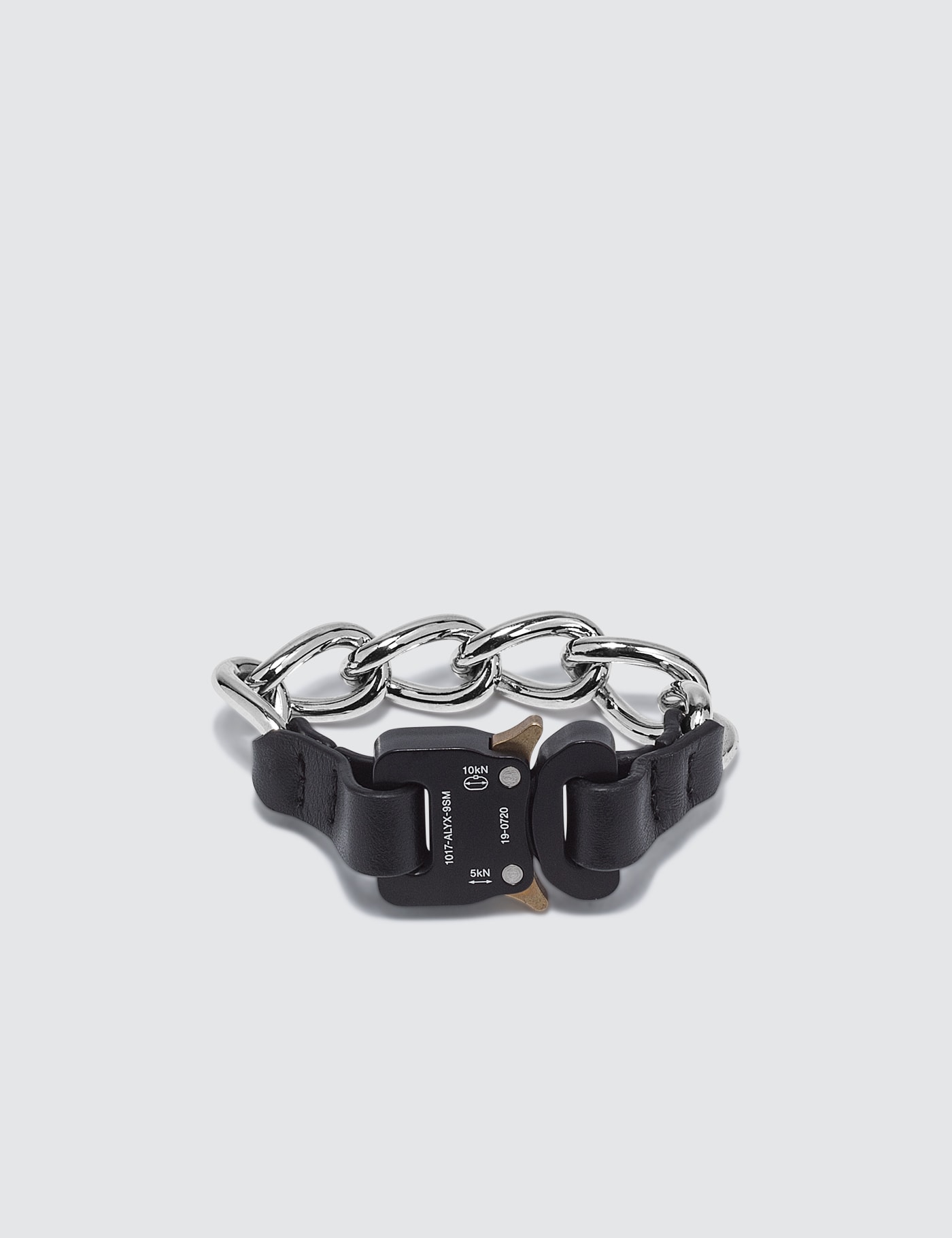 1017 ALYX 9SM - Chain Bracelet With Leather Details | HBX