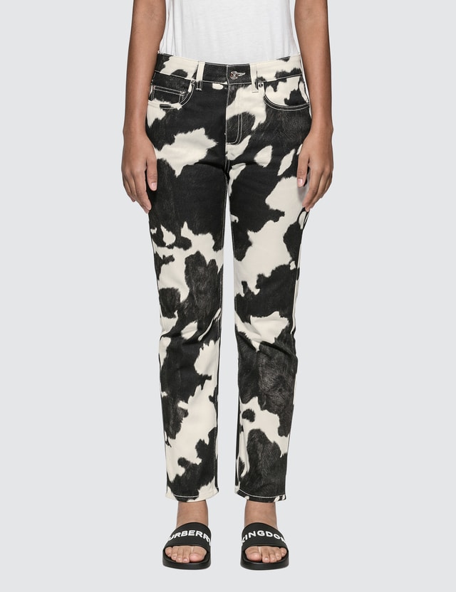 cow print jeans