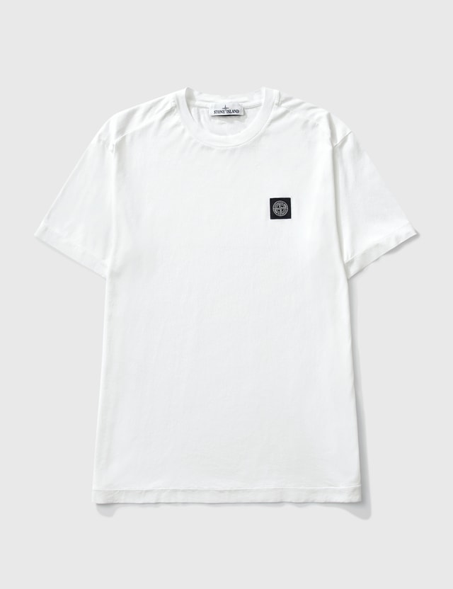 stone island white shirt mens