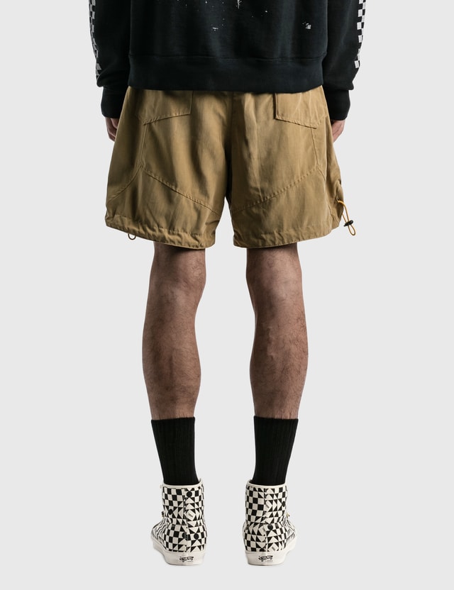 rhude camo shorts