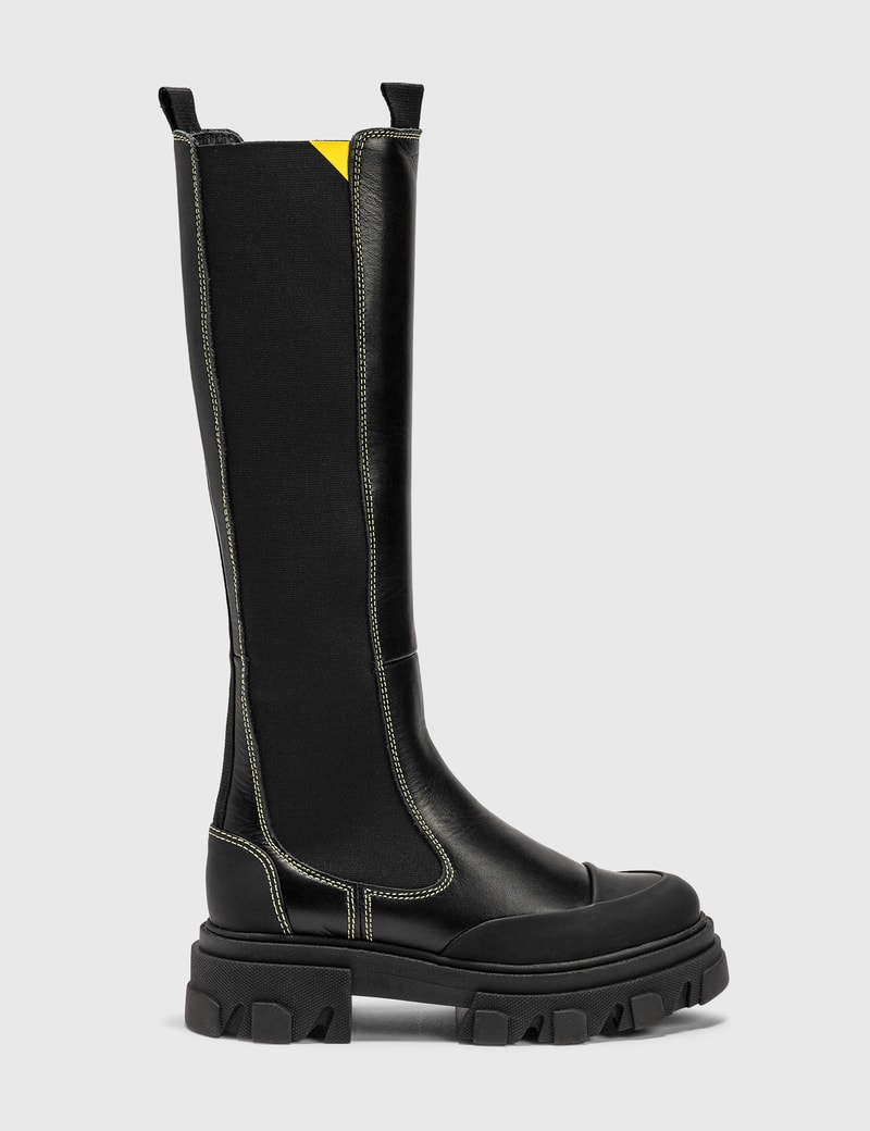 calf high chelsea boot