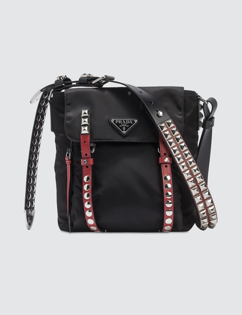 Prada Tbo Prada Black Nylon Cross Body Bag HBX