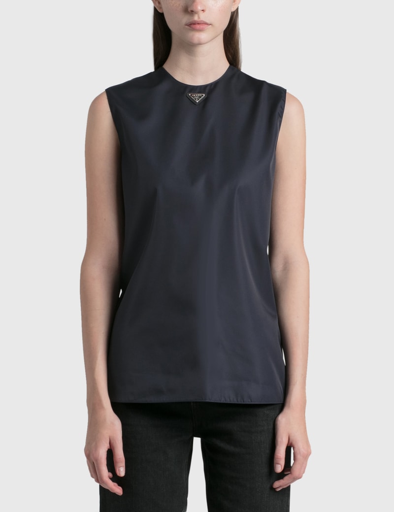 prada re nylon gabardine top