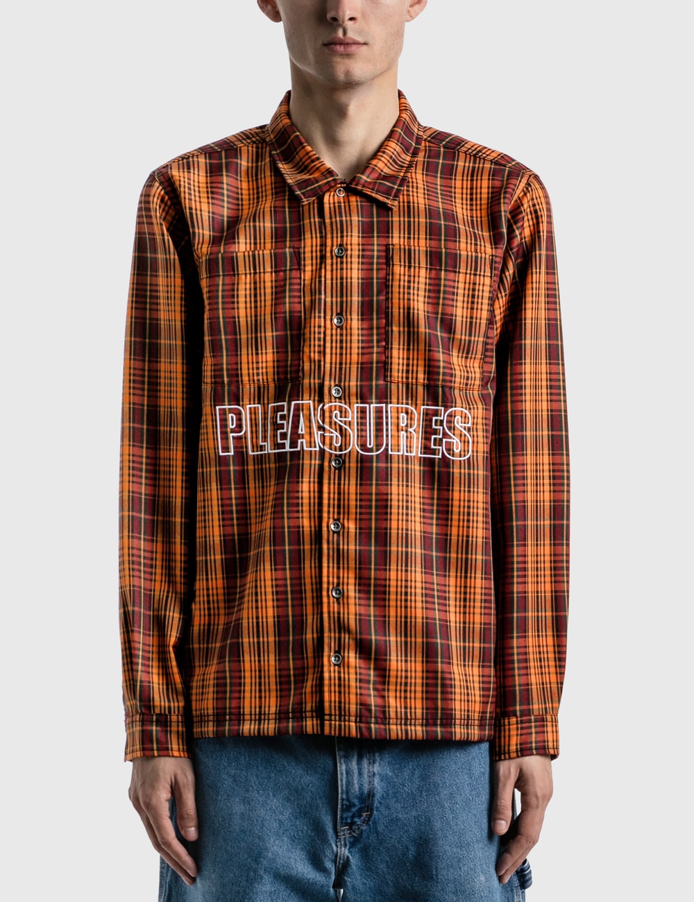 pleasures ignition plaid shirt