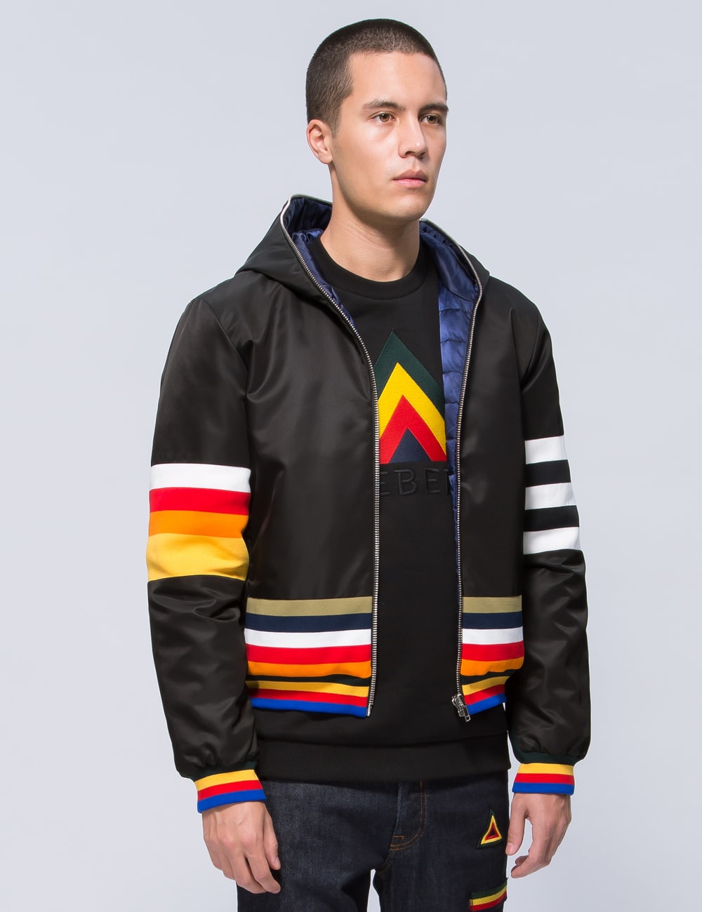 ICEBERG Multi Stripe Reversible Down Jacket HBX