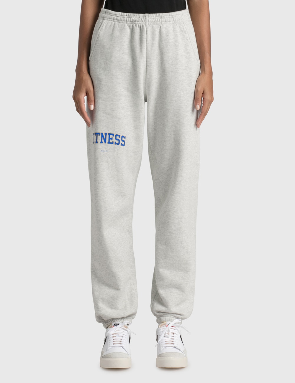 sporty and rich sweatpants grey