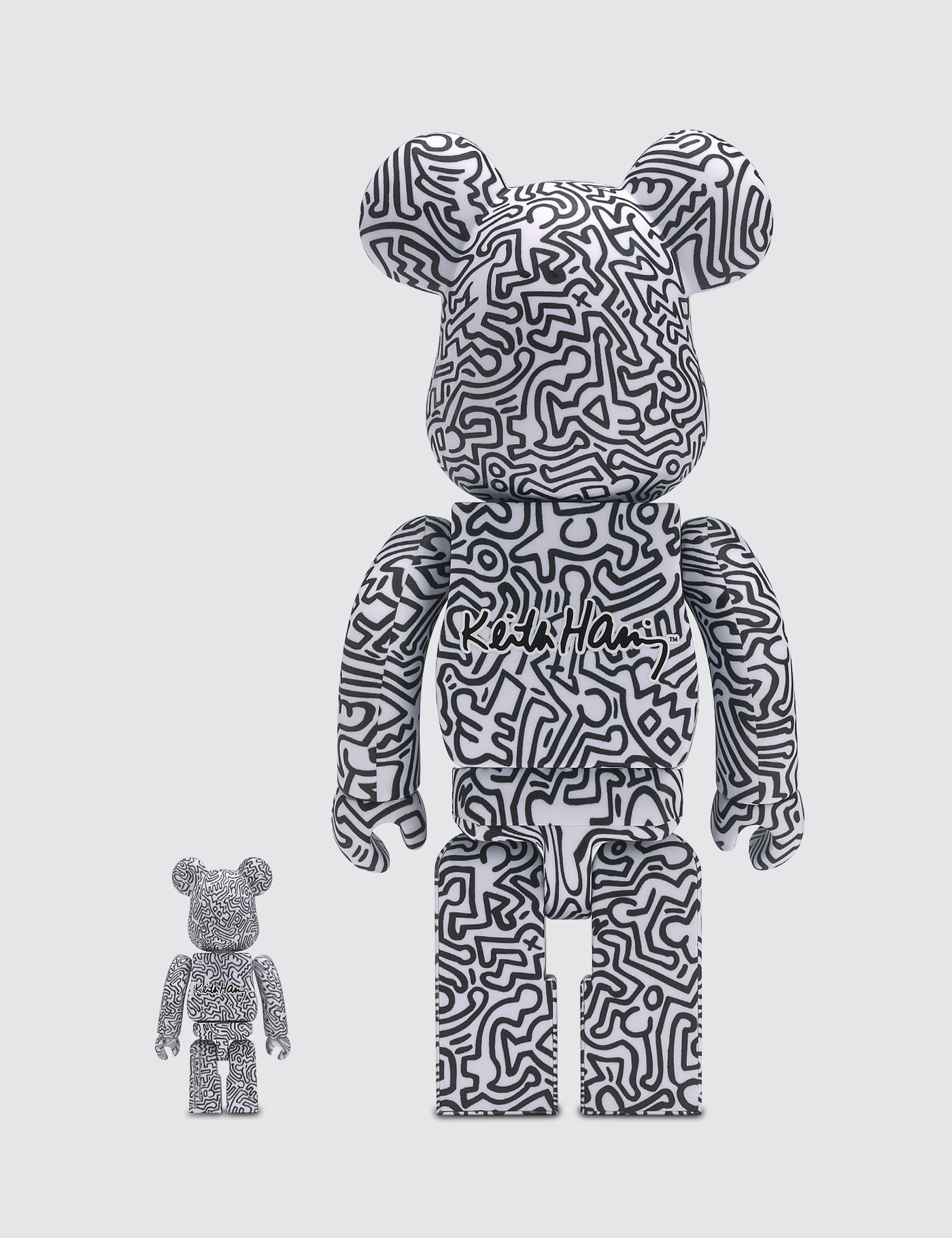 Medicom Toy - #4 Limited Edition Keith Haring Be@rbrick 100% & 400% Set