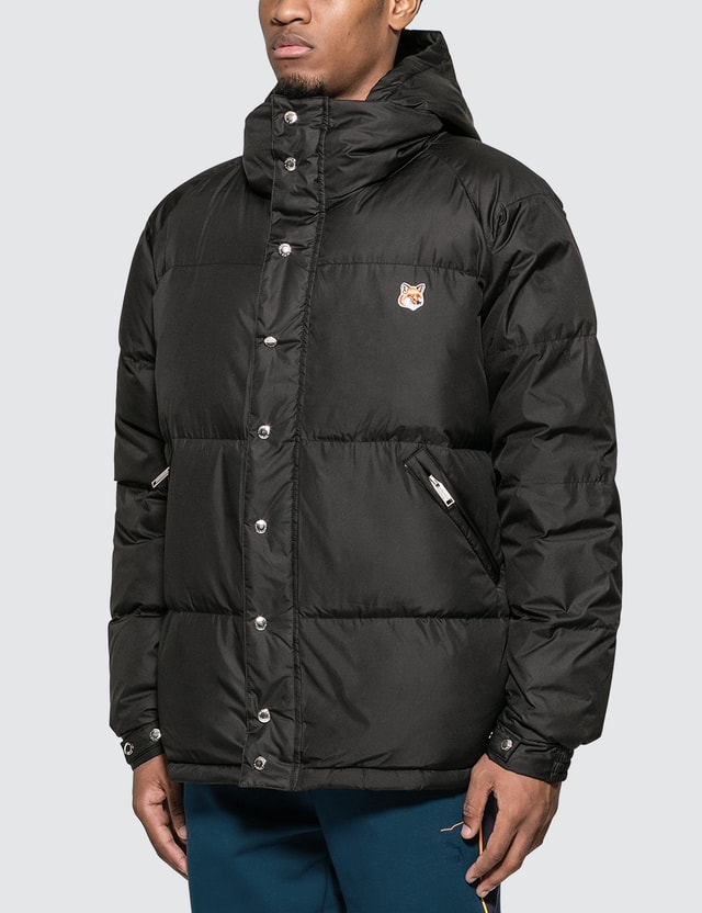 Maison Kitsune Fox Head Patch Down Jacket HBX
