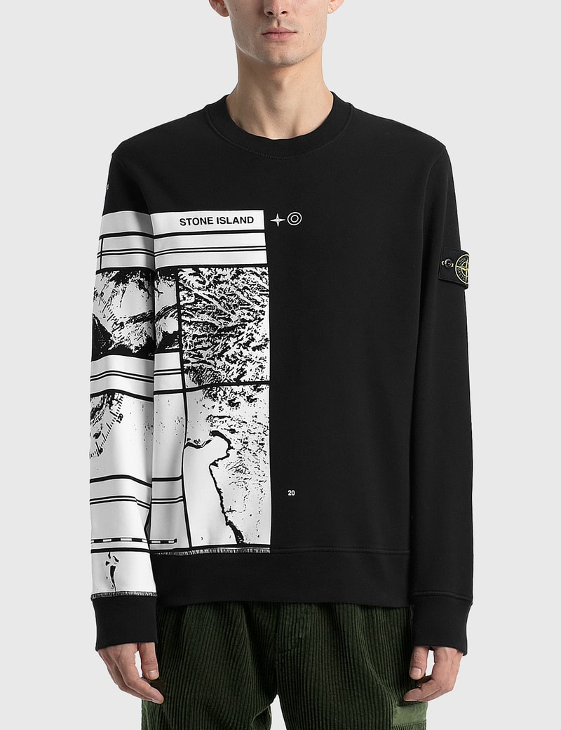 stone island mural sweatshirt