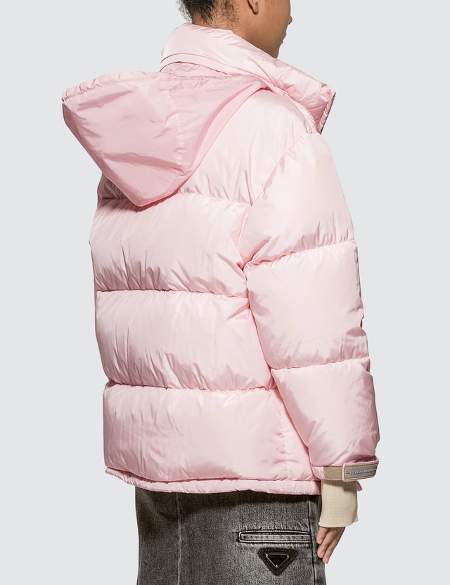 Prada puffer jacket pink Clearance