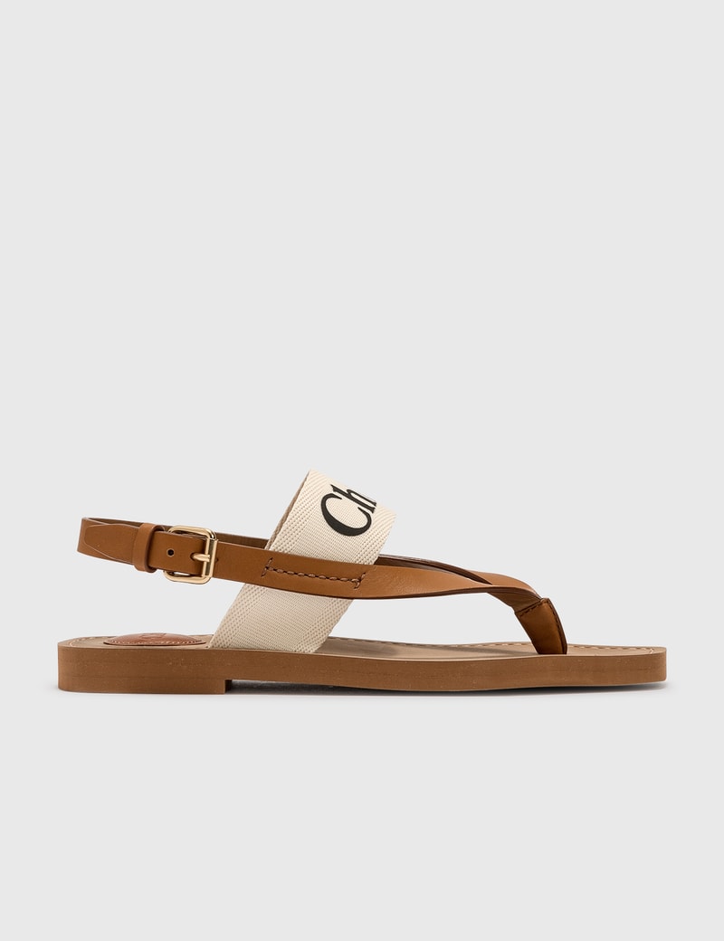 chloé woody flat sandals