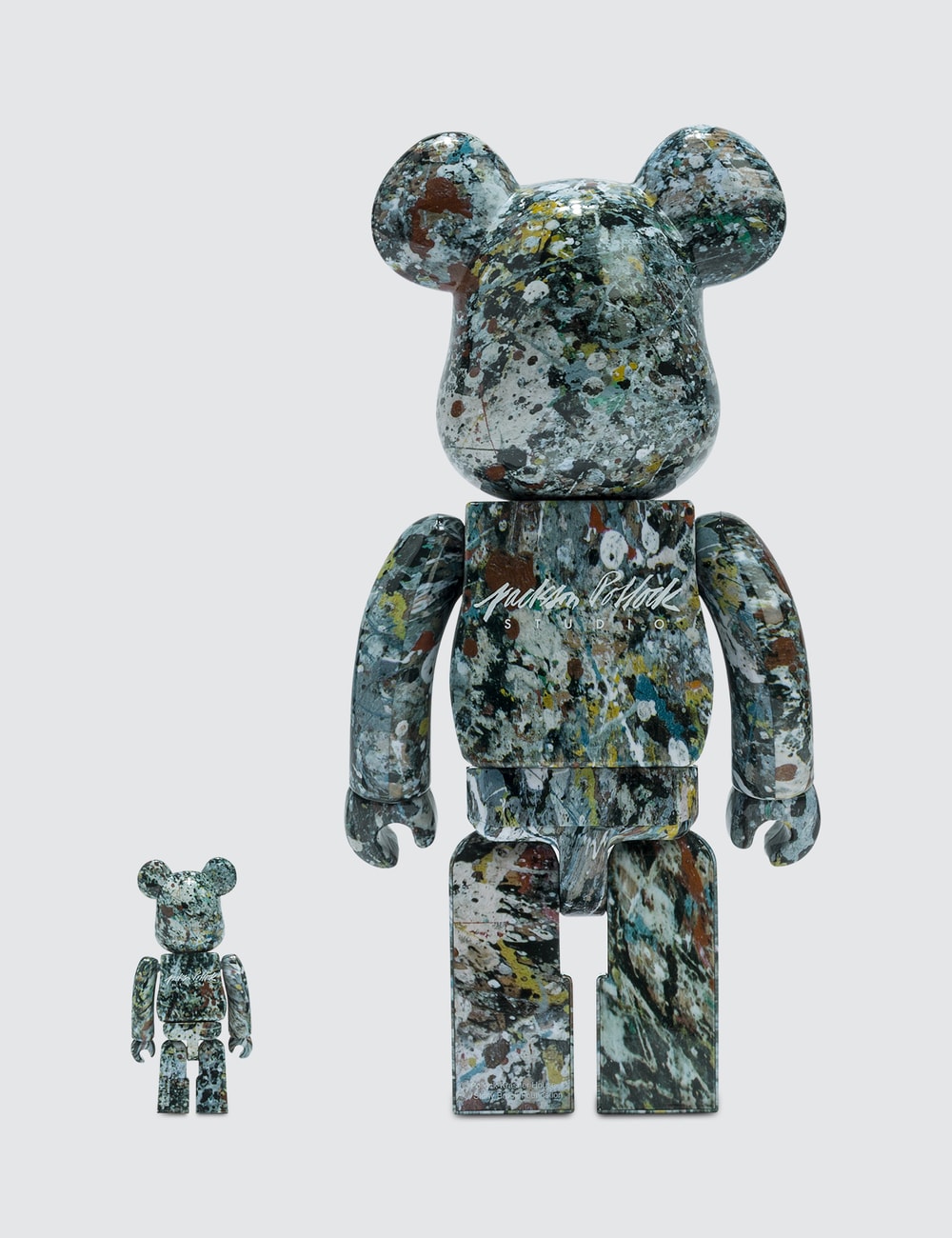 bearbrick 1000 jackson pollock