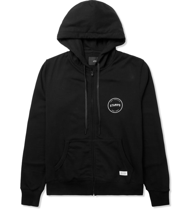 Stampd - Black Stampd Seal Zip Up Hoodie | HBX