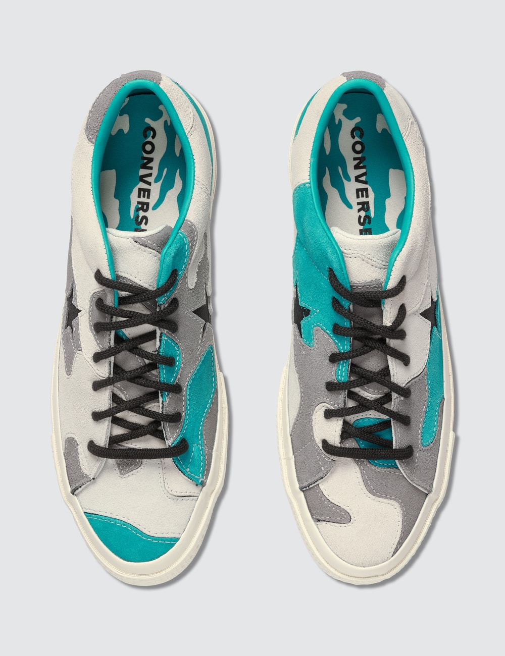 converse one star camo suede