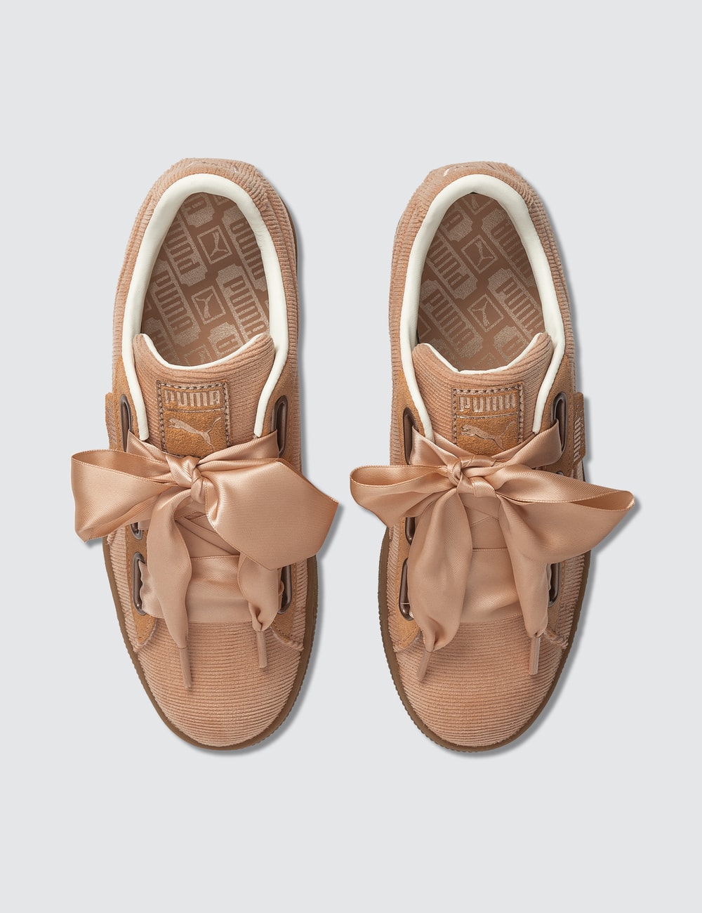 puma basket heart corduroy