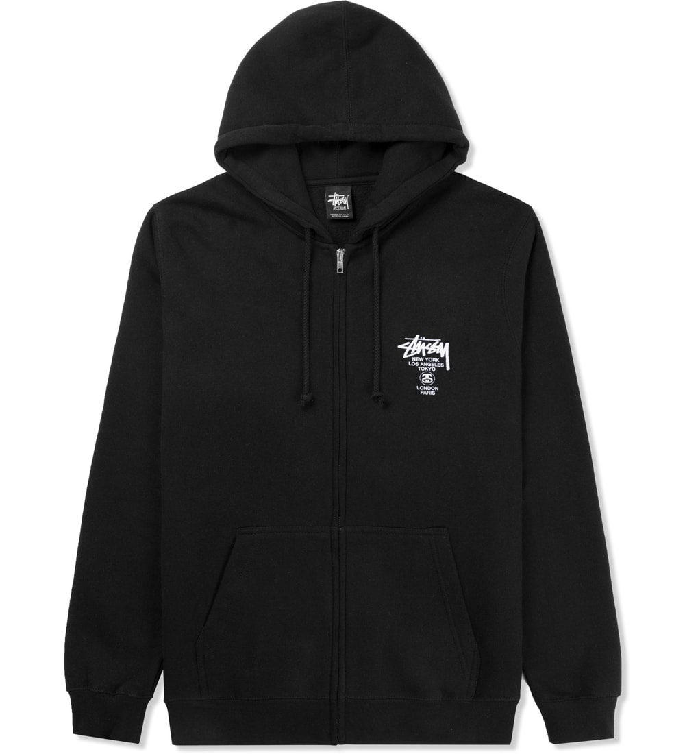 Stüssy black hoodie Clearance