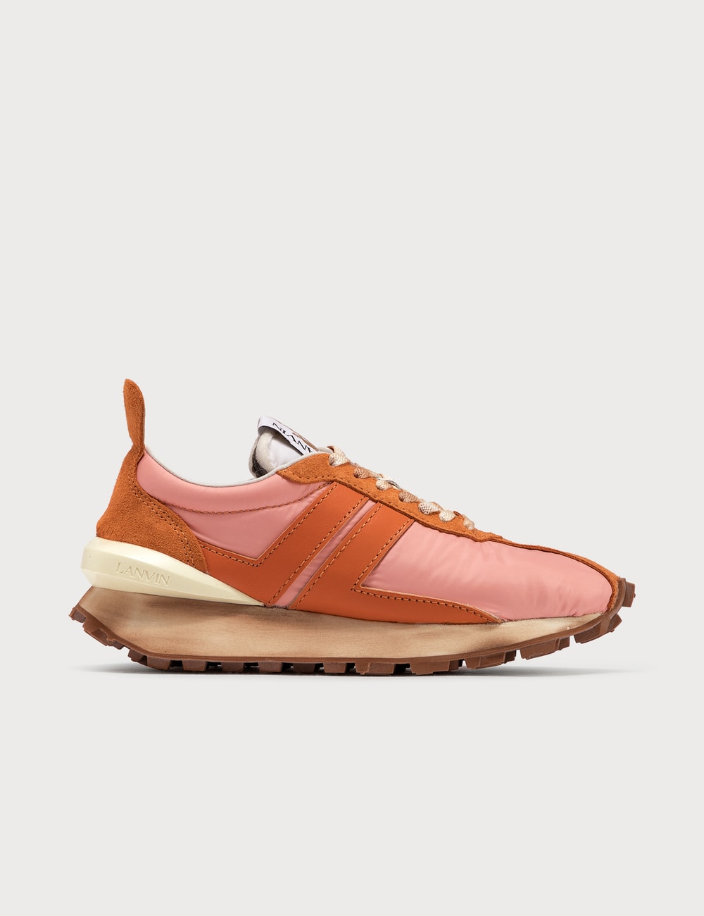 lanvin bumper sneaker on feet