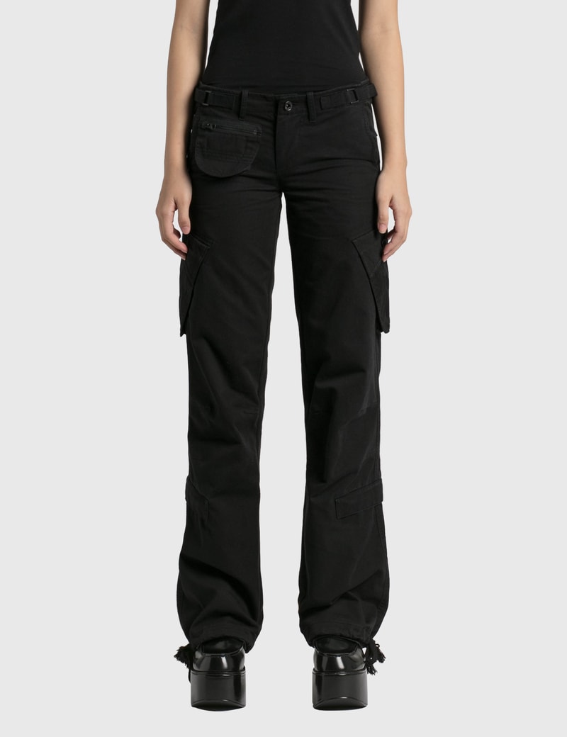 bdg dark grey y2k low rise cargo pants