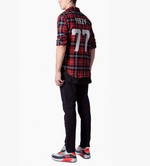 red yeezy shirt