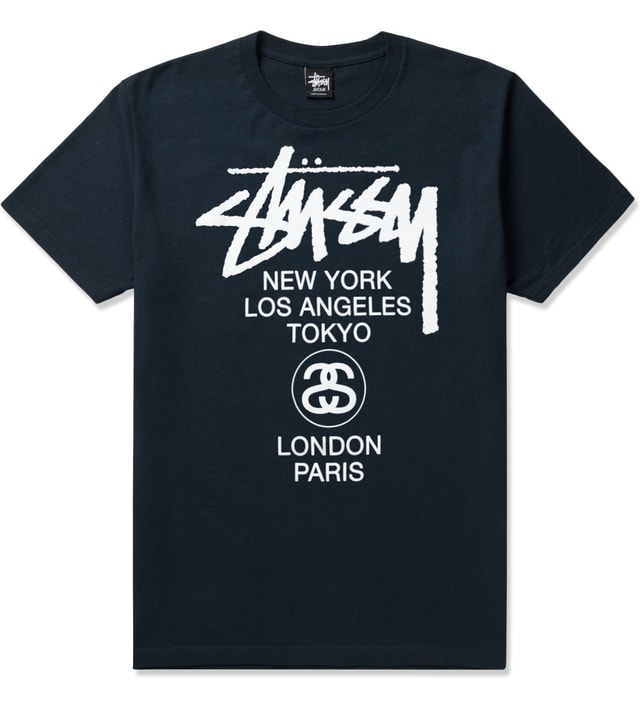 stussy navy tee