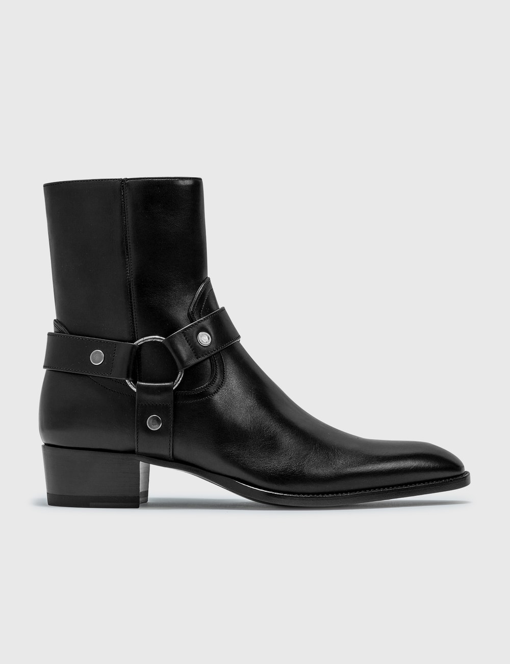 wyatt harness boots in smooth leather
