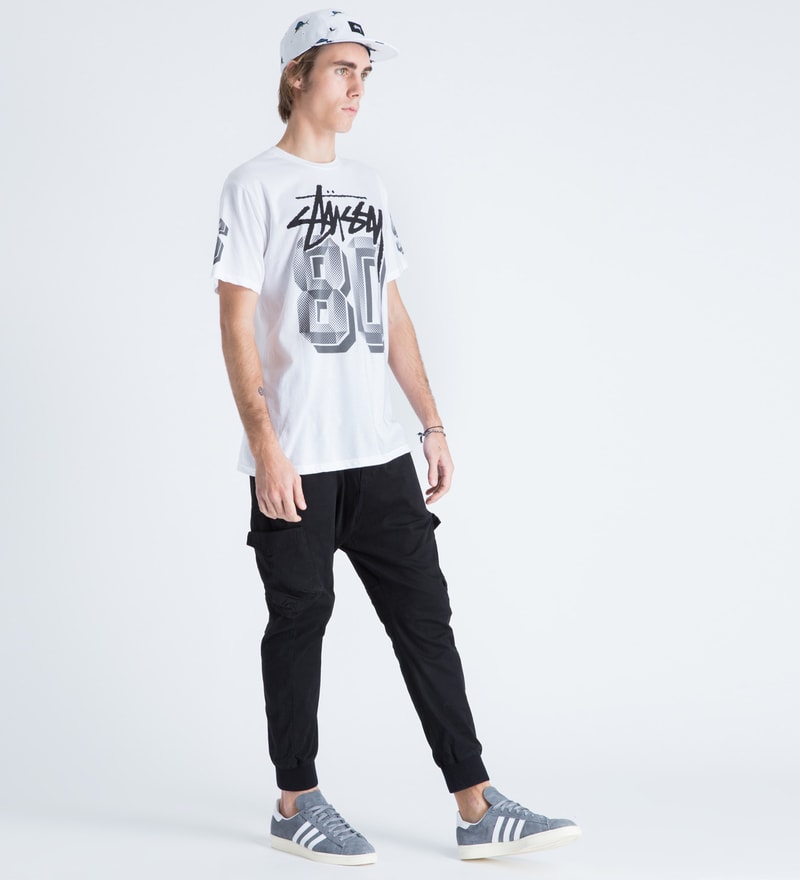 stussy white t shirts