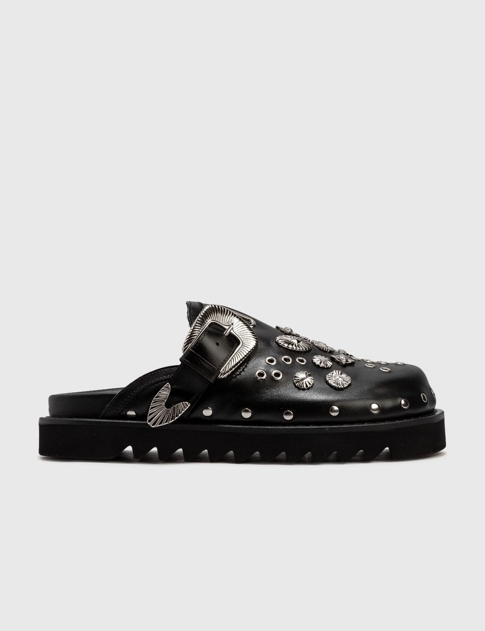 Toga Virilis - Studded Leather Slip On Sandals | HBX