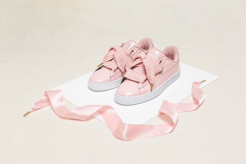 puma basket heart peach puma basket heart peach