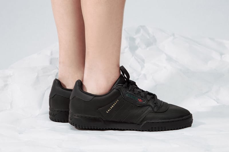 Adidas yeezy powerphase calabasas clearance core black on feet