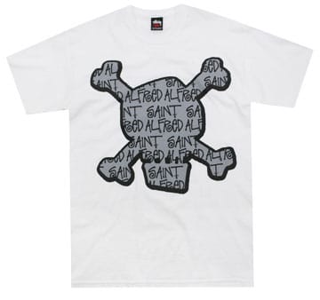 STUSSY×SAINT ALFRED Jordan風コラボT Saint Alfred x Stussy Skull T-shirt | Hypebeast