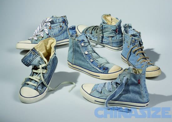 Levis denim cheap shoes