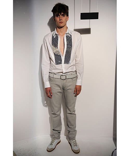 Maison Martin Margiela white confetti print t-shirt — spring