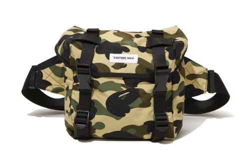 leather bape backpack
