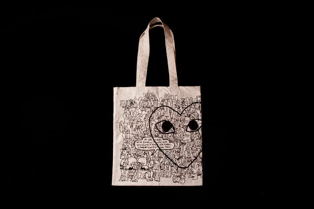 Comme des garcons play tote bag best sale