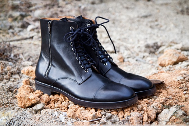 maison margiela lace up boots