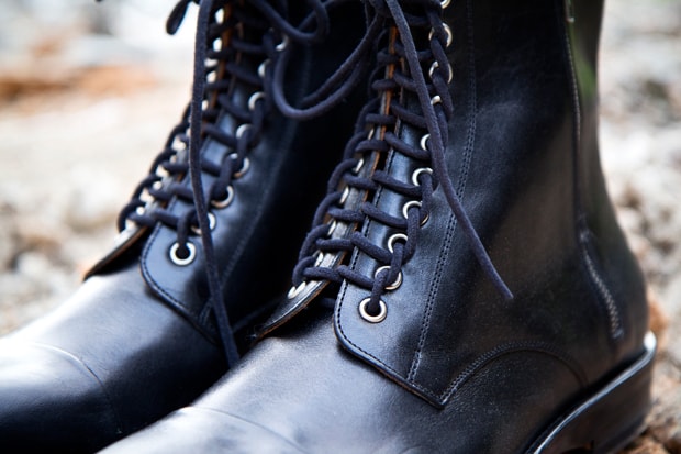 maison margiela lace up boots