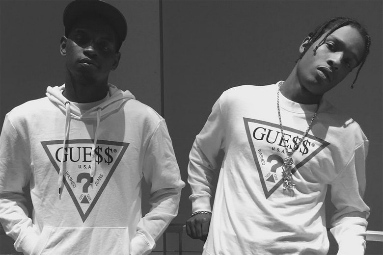asap rocky guess crewneck