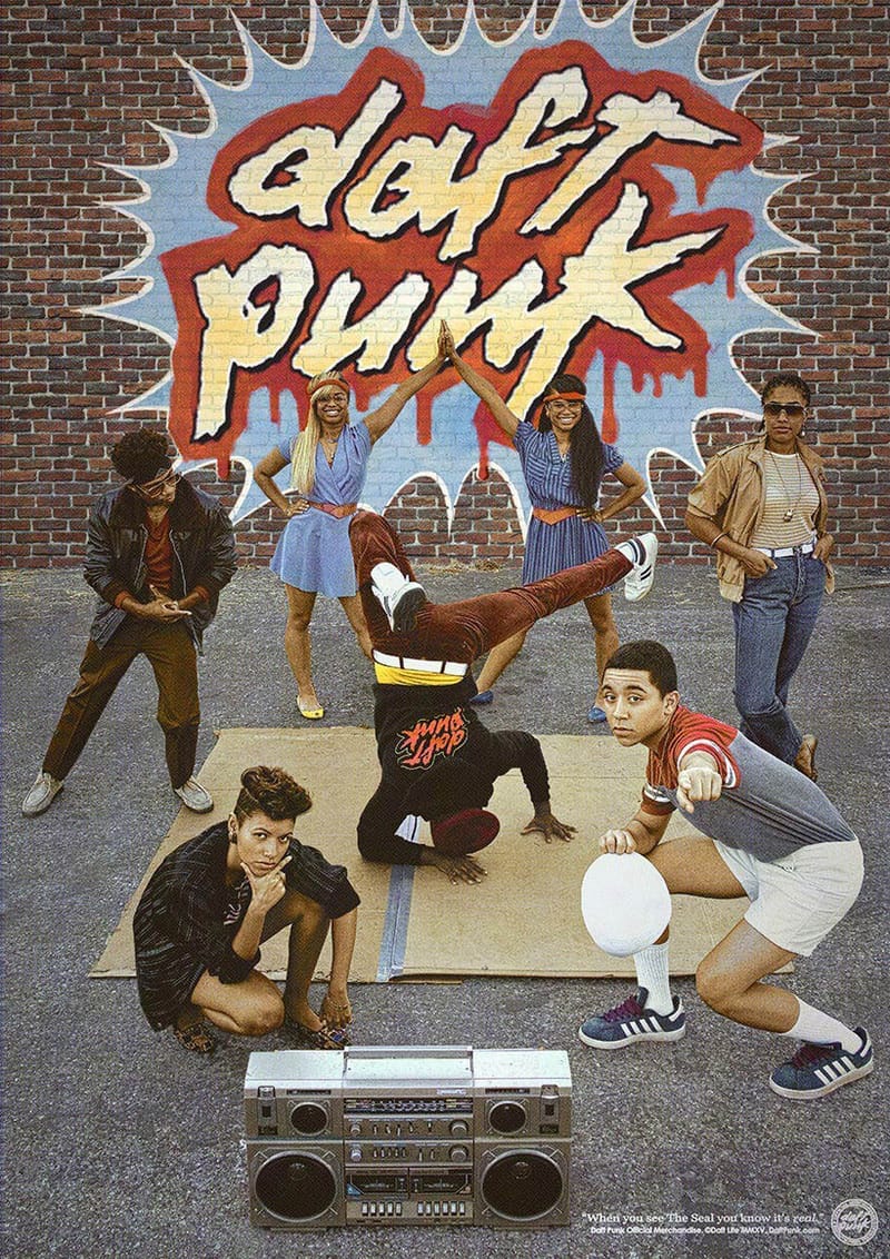 Daft Punk Retro Merchandise Poster Ads | Hypebeast