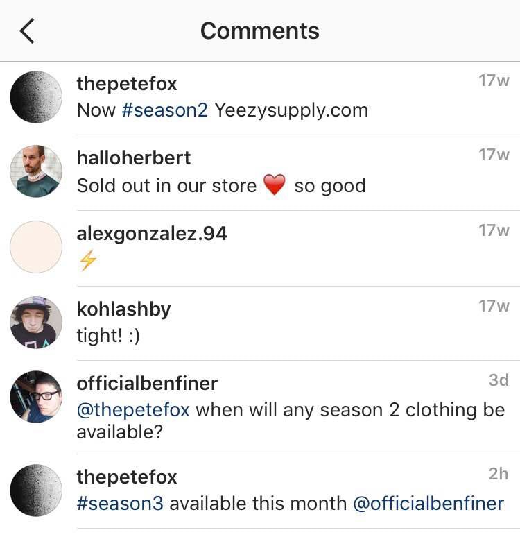 current yeezy season