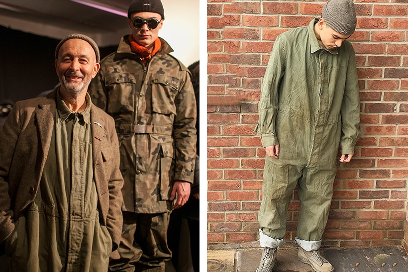 nigel cabourn pleated chino