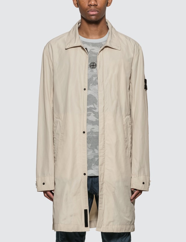 stone island coat beige