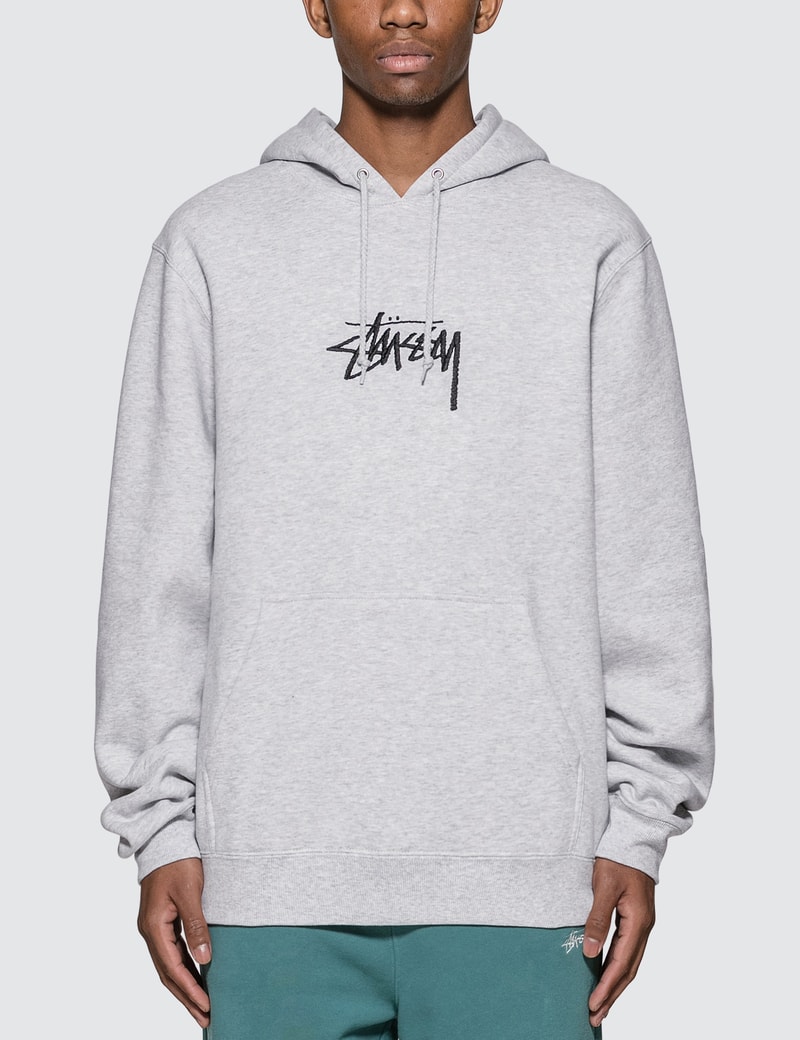 stussy stock applique crew sweatshirt