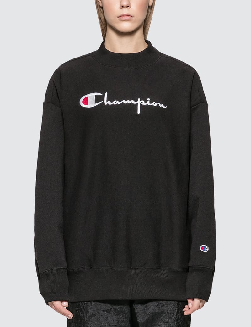 Champion oversized crewneck online sweatshirt