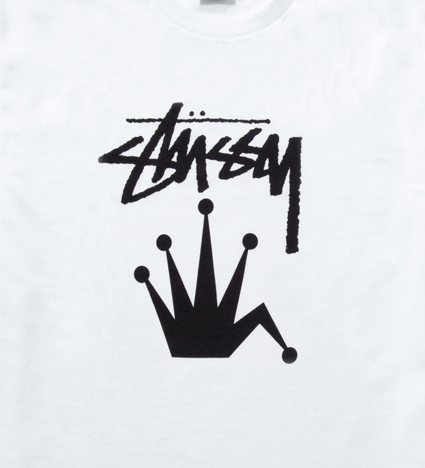 Stussy - White Stock Crown T-Shirt | HBX