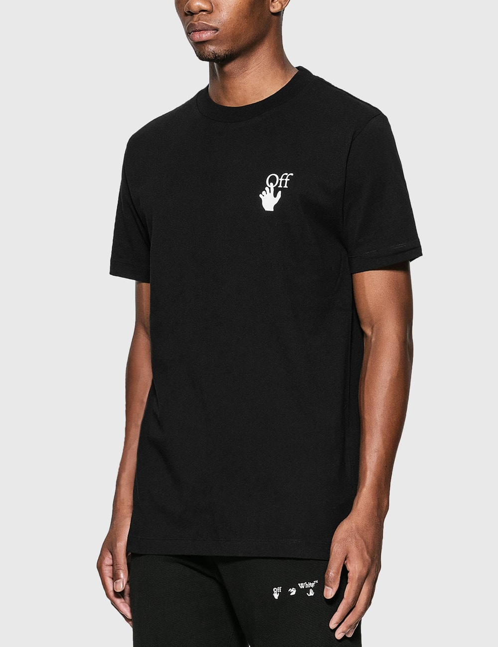 off white cut here t shirt